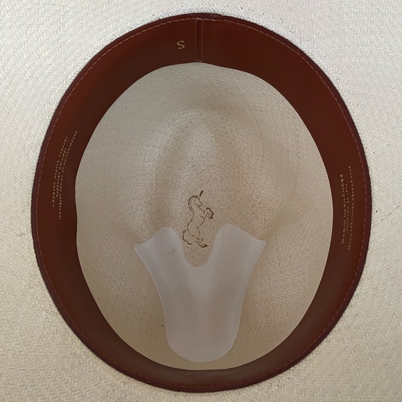 Fedora Fine Panama Hat Handwoven size S, with leather - Picture 3 of 12